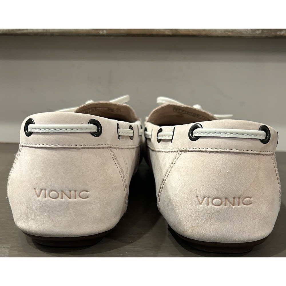 Vionic Virginia Leather Loafer Moccasin Shoes Light Pink Size 9 EU 41 - Picture 6 of 9